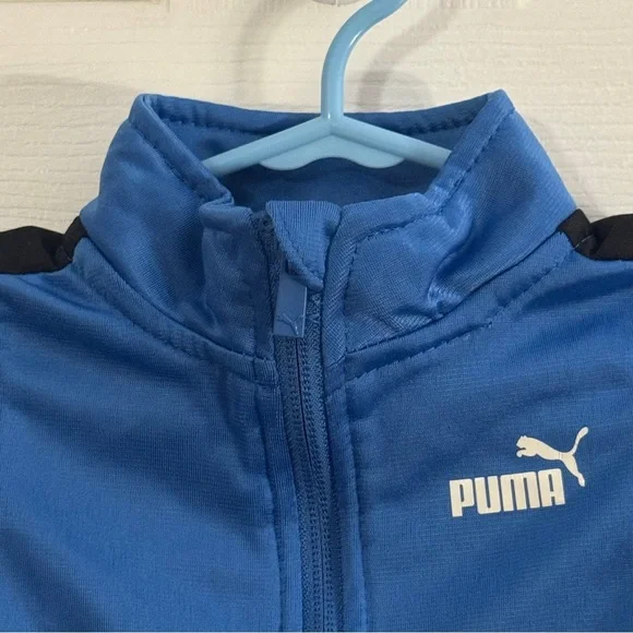 Puma Baby Boy Blue Black and White Two Piece Track Suit Set Like New - Picture 3 of 13